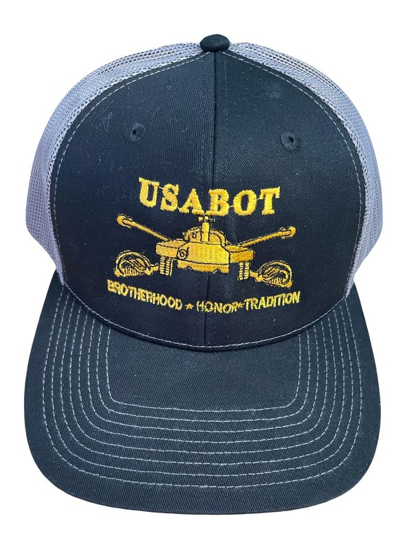Cap, USABOT, Black with Mesh, Snap lock adjustable