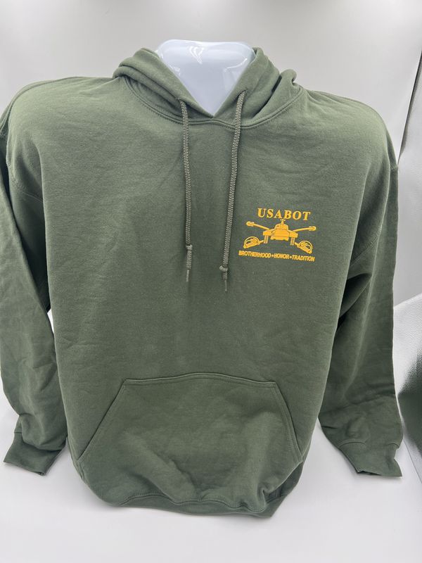 USABOT. Hooded, Green, 2XL