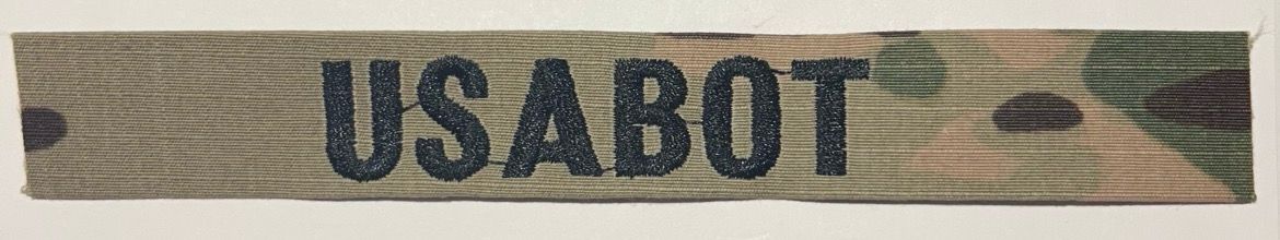 Name Tape, USABOT, Woodland