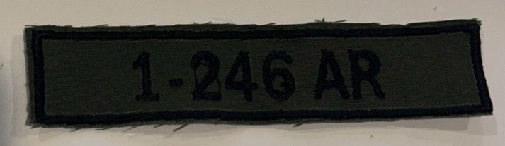 Name Tape, 1-246 AR