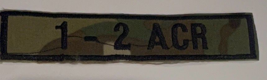 Name Tape, 1-2, ACR, Woodland
