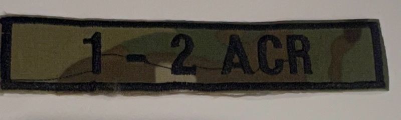 Name Tape, 1-2, ACR, Woodland