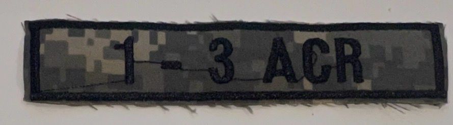 Name Tape, 1-3 ACR ACU