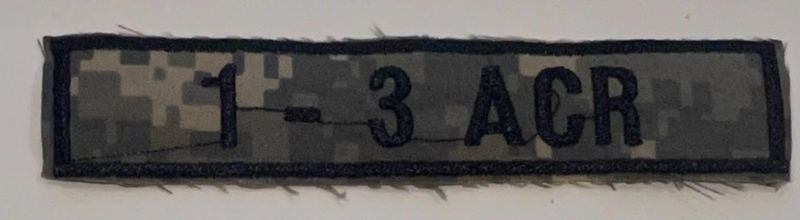 Name Tape, 1-3 ACR ACU