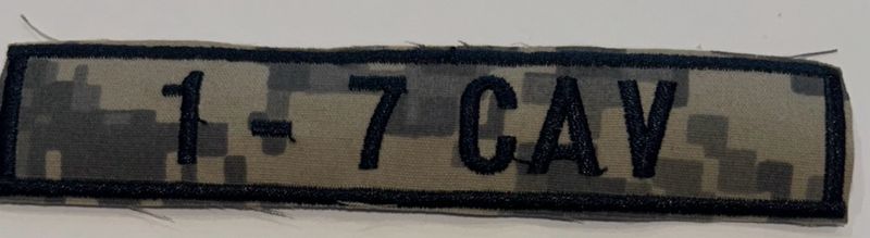 Name Tape, 1-7 CAV ACU