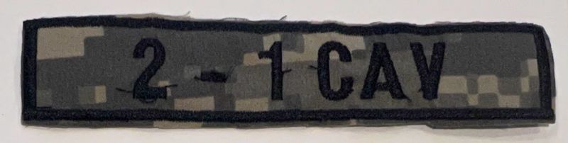 Name Tape, 2-1 CAV ACU