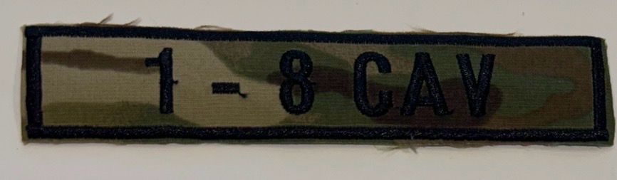 Name Tape, 1-8 CAV Woodland