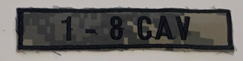 Name Tape, 1-8 CAV ACU