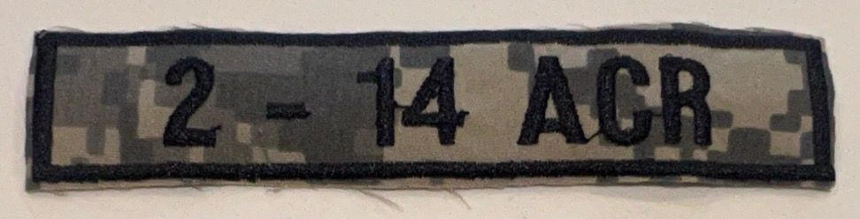 Name Tape, 2-14 ACR