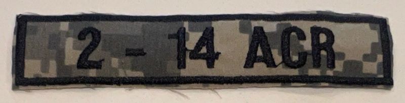 Name Tape, 2-14 ACR