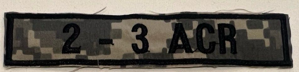 Name Tape, 2-3 ACR ACU