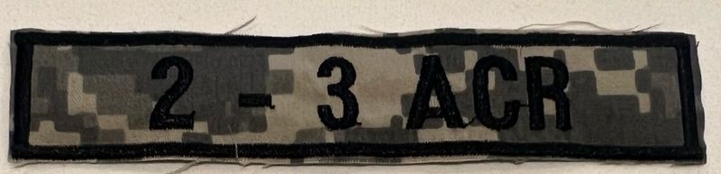 Name Tape, 2-3 ACR ACU