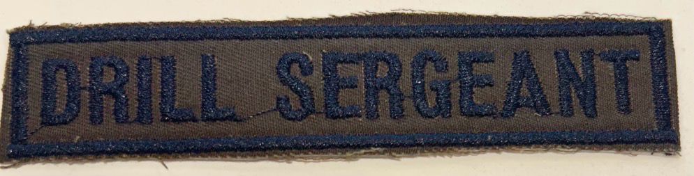 Name Tape, Drill Sergeant