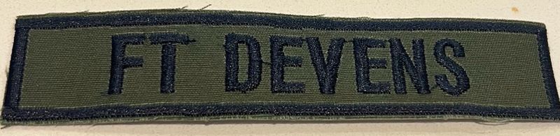Name Tape, Ft Devens