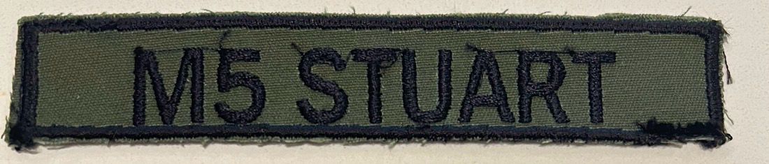 Name Tape, M5 Stuart
