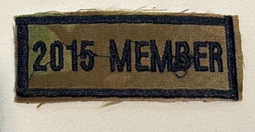 Name Tape, Year Tab, 2015, Woodland
