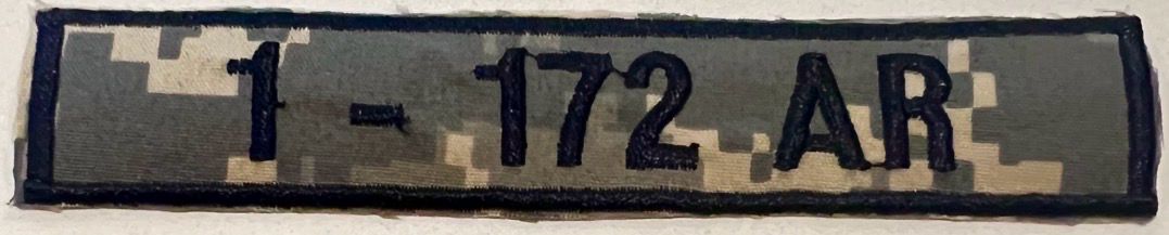 Name Tape, 1-172 AR ACU