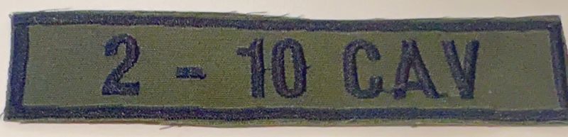 Name Tape, 2-10 CAV OD Green