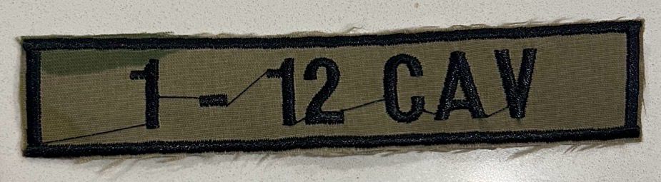 Name Tape 1-12 CAV Woodland