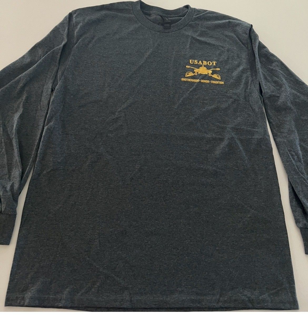 T-Shirt, USABOT, Long Sleeve, Grey, X-Large