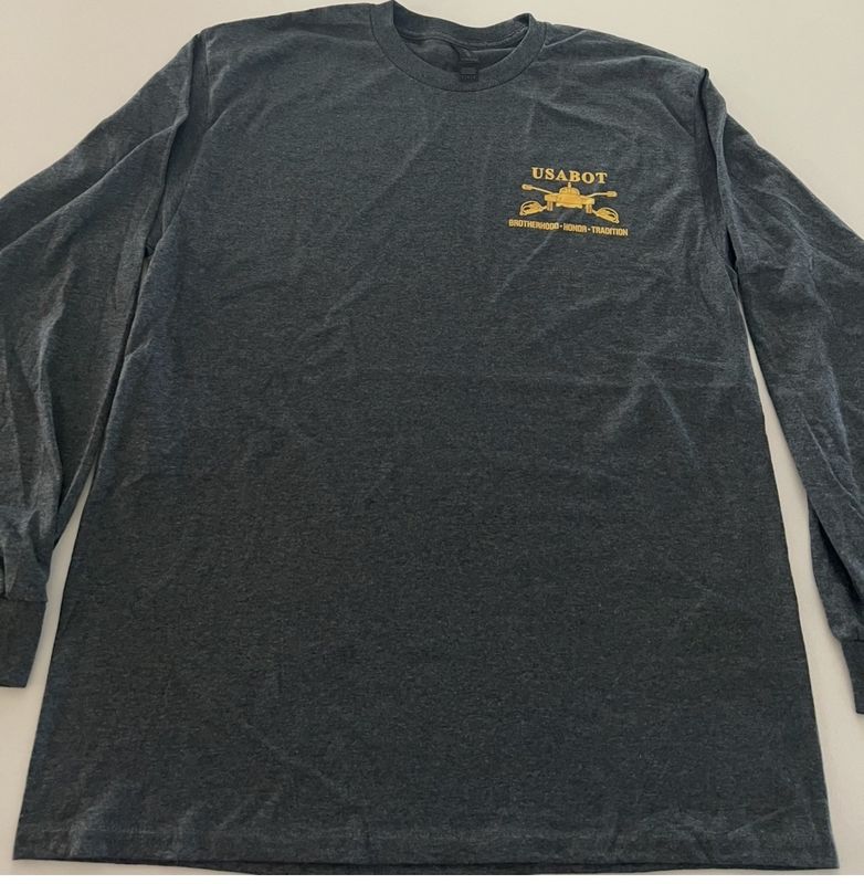 T-Shirt, USABOT, Long Sleeve, Grey, 2 X-Large