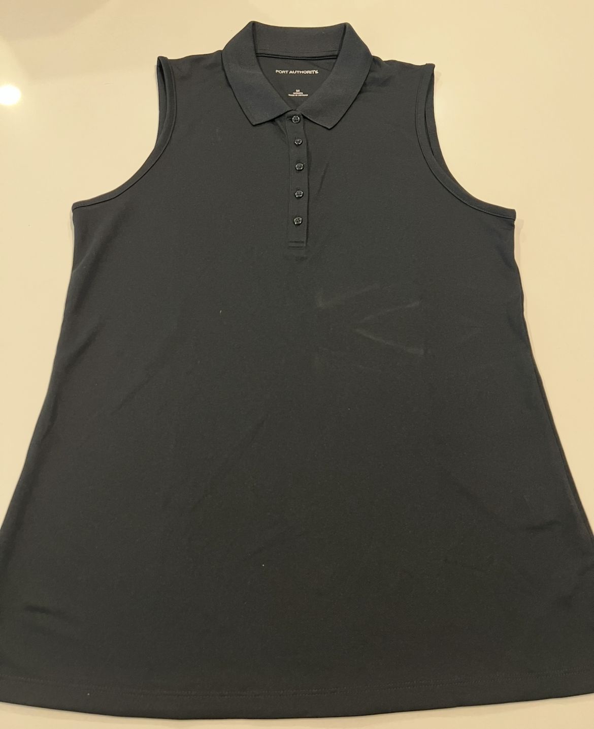 Polo, sleeveless, ladies, Black, 2 X-Large