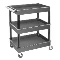 3-Shelf Plastic Service Cart