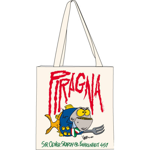 SHOPPER IN TELA "PIRAGNA" by Vauro