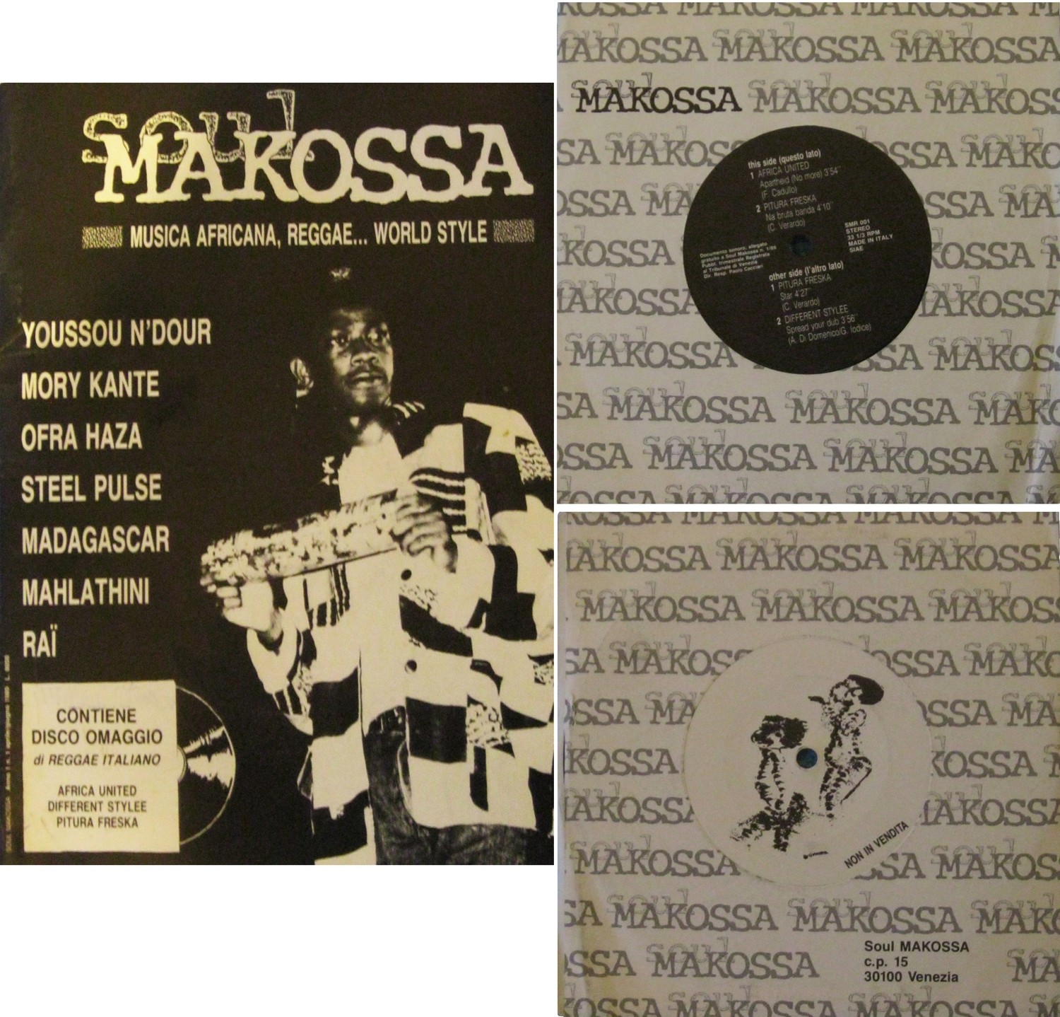 **RARITA'** E.P. vinile 7" + Fanzine originale "Soul Makossa" 1989