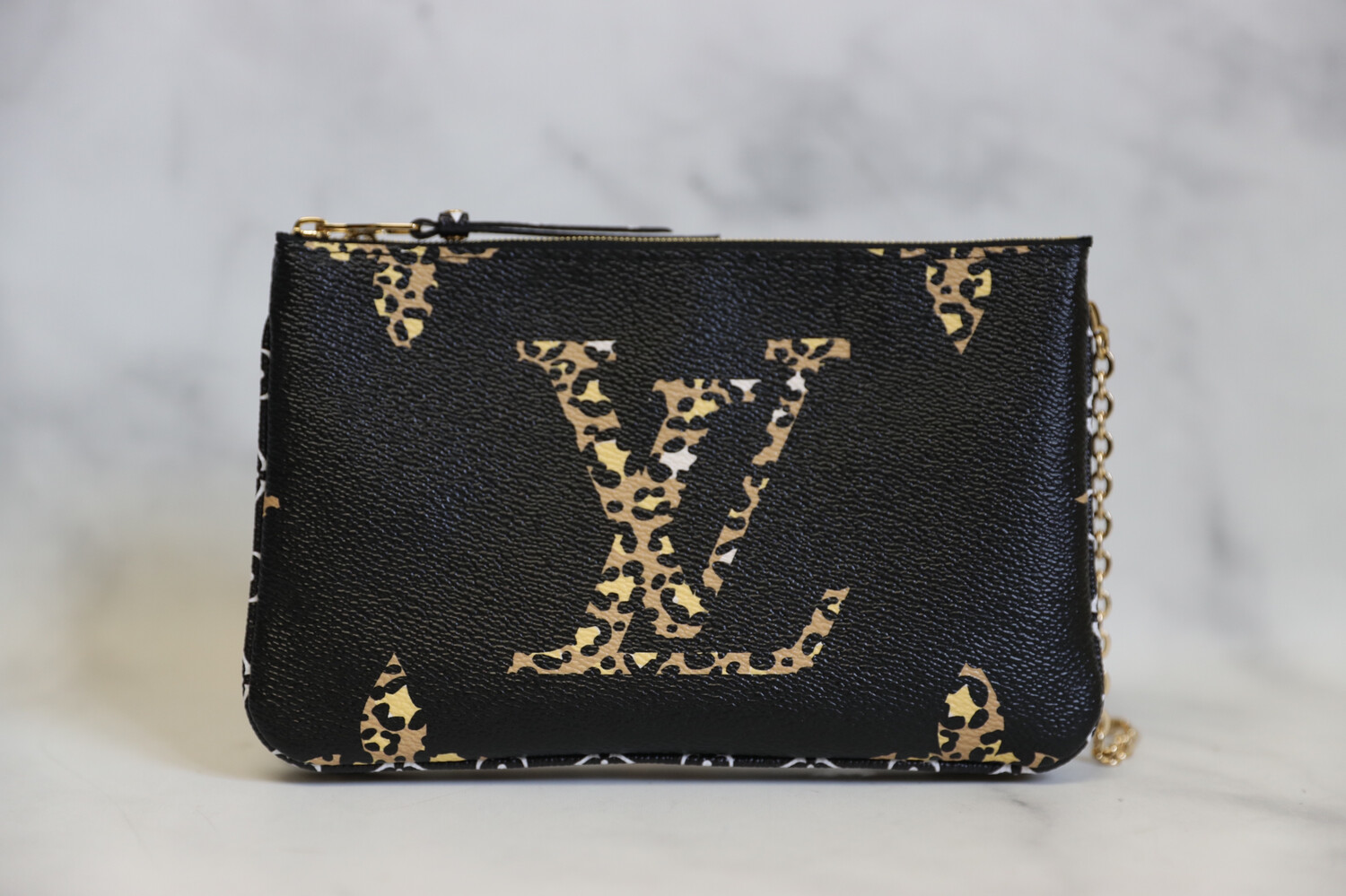 Louis Vuitton Jungle Collection Double Zip Pochette, New In Box WA001