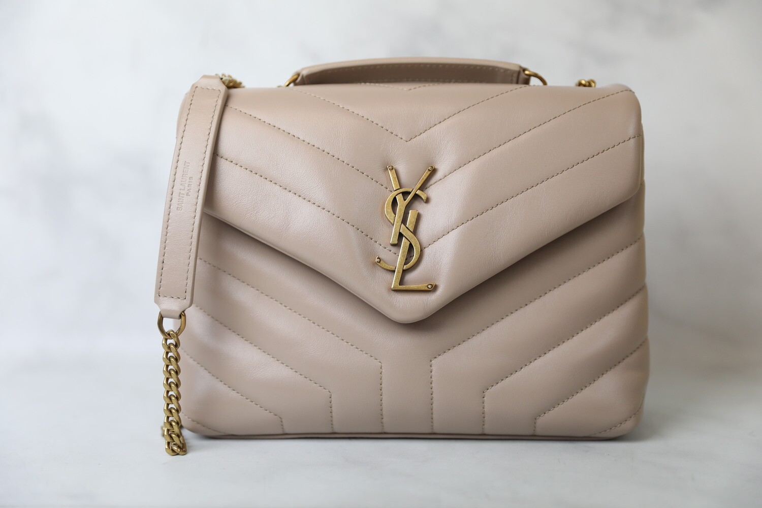 Saint Laurent Lou Lou Small Nude Preowned in Dustbag