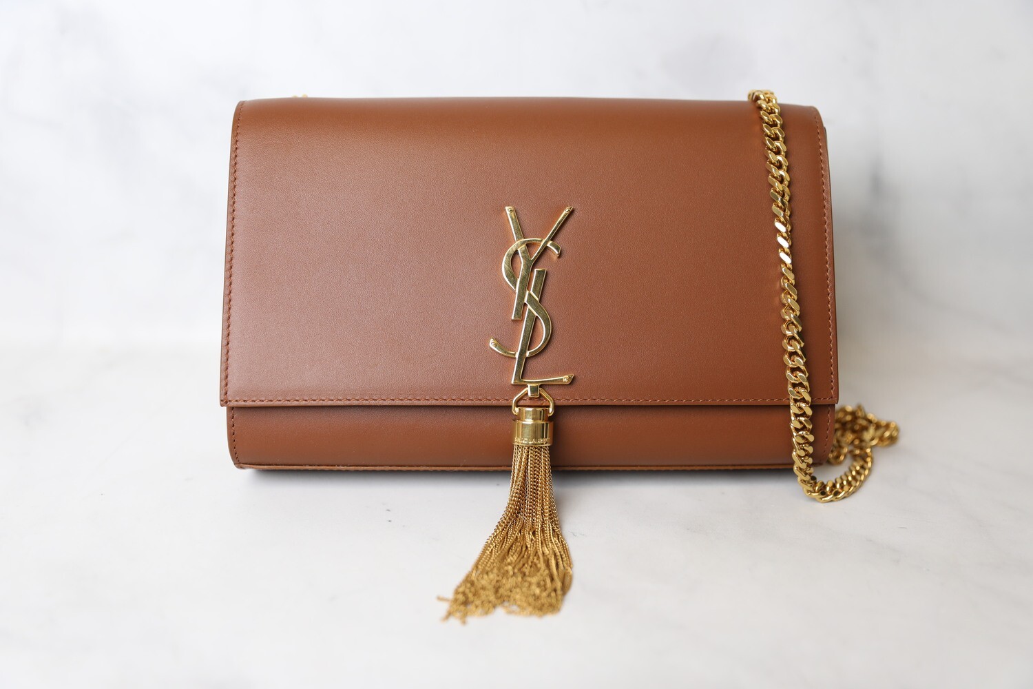 Saint Laurent Kate Medium Camel with Tassel and Dustbag