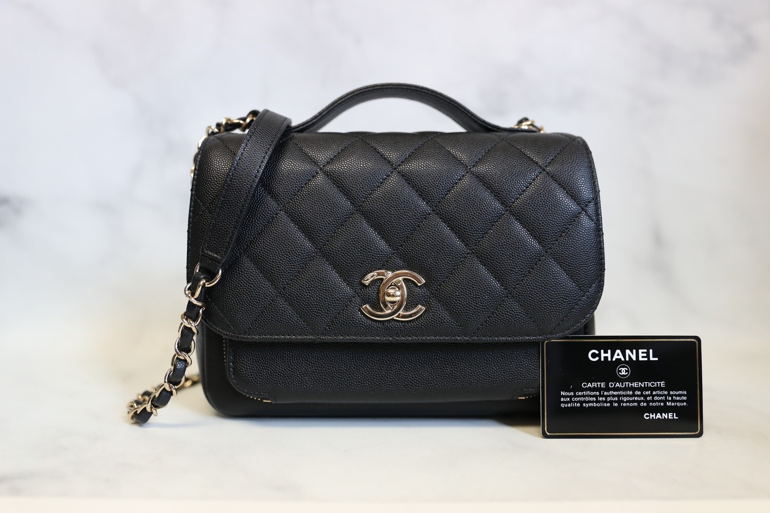 Chanel Business Affinity Small Black with Gold Hardware in Dustbag