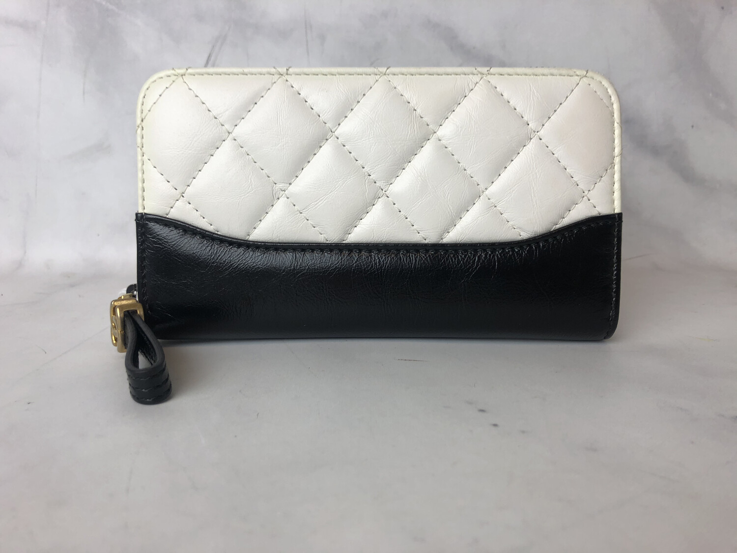 Chanel SLG Gabrielle Small Wallet 18S White with Back Base, No Dustbag