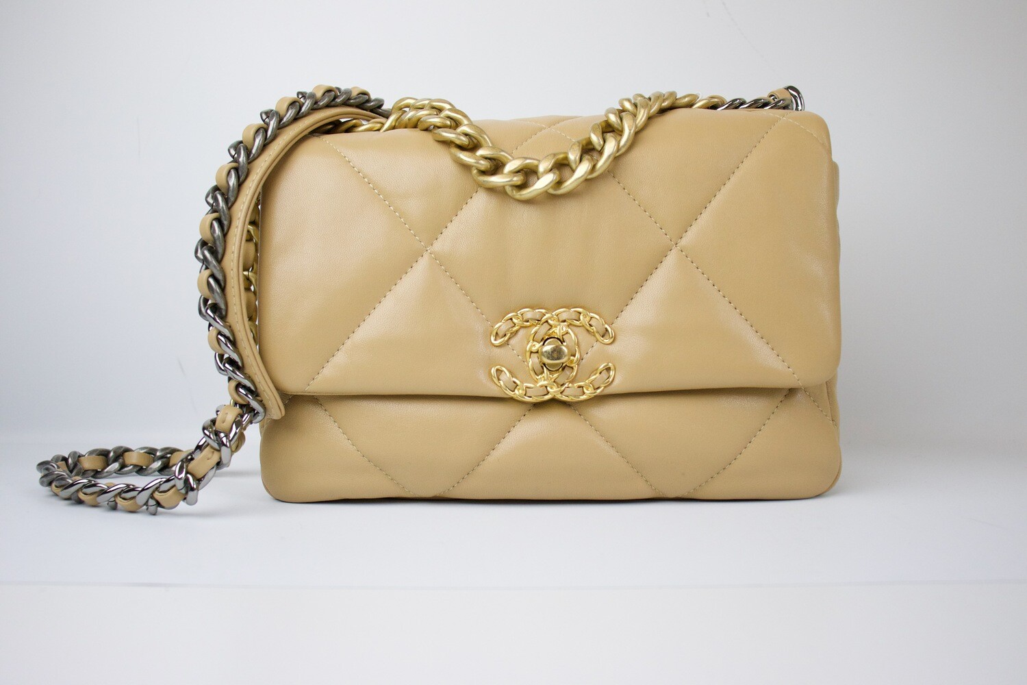 Chanel 19 Classic Dark Beige, New In Box WA001