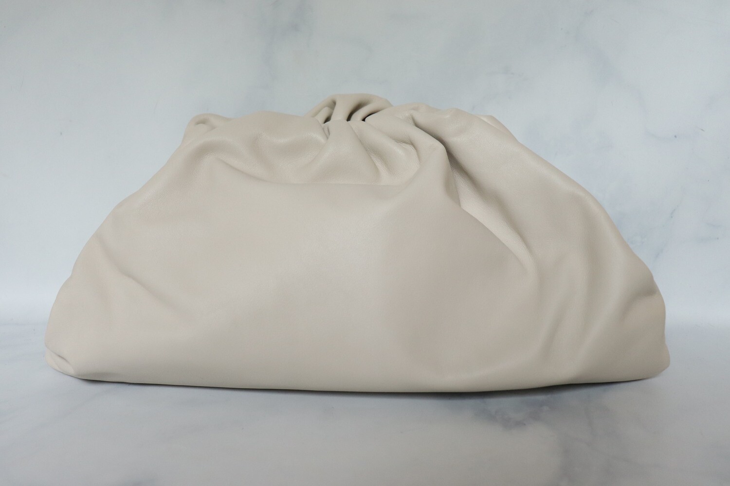 Bottega Venetta The Pouch Mist White, Preowned in Dustbag WA001