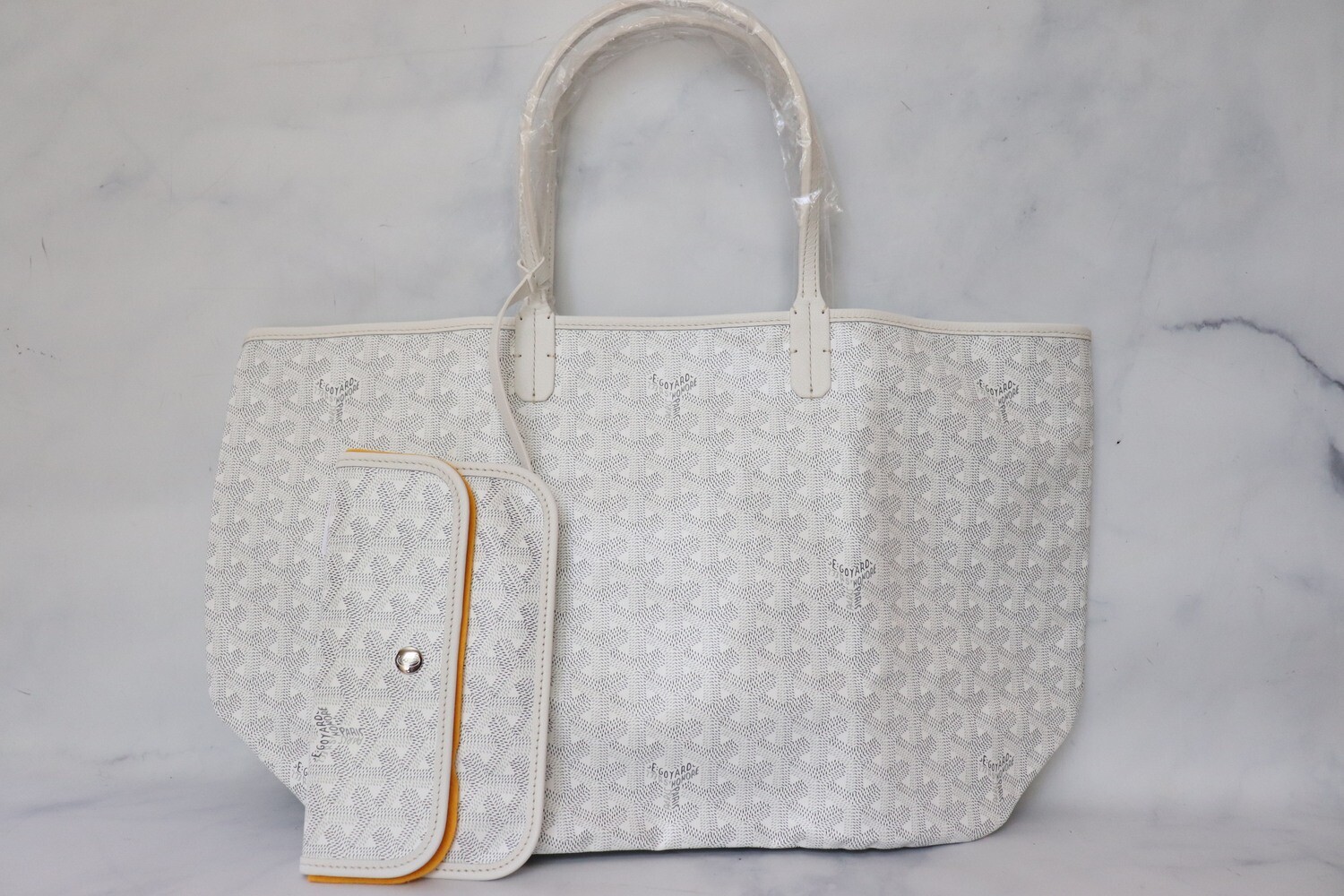Goyard St. Louis PM Tote Bag, White, New in Dustbag MA001