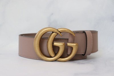 Gucci Belt Marmont Nude, Size 80, New in Dustbag WA001