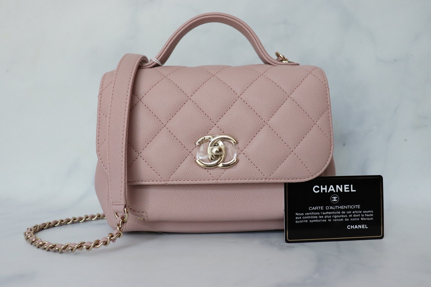 Chanel Business Affinity Pink Caviar Leather, Gold Hardware, New in Box