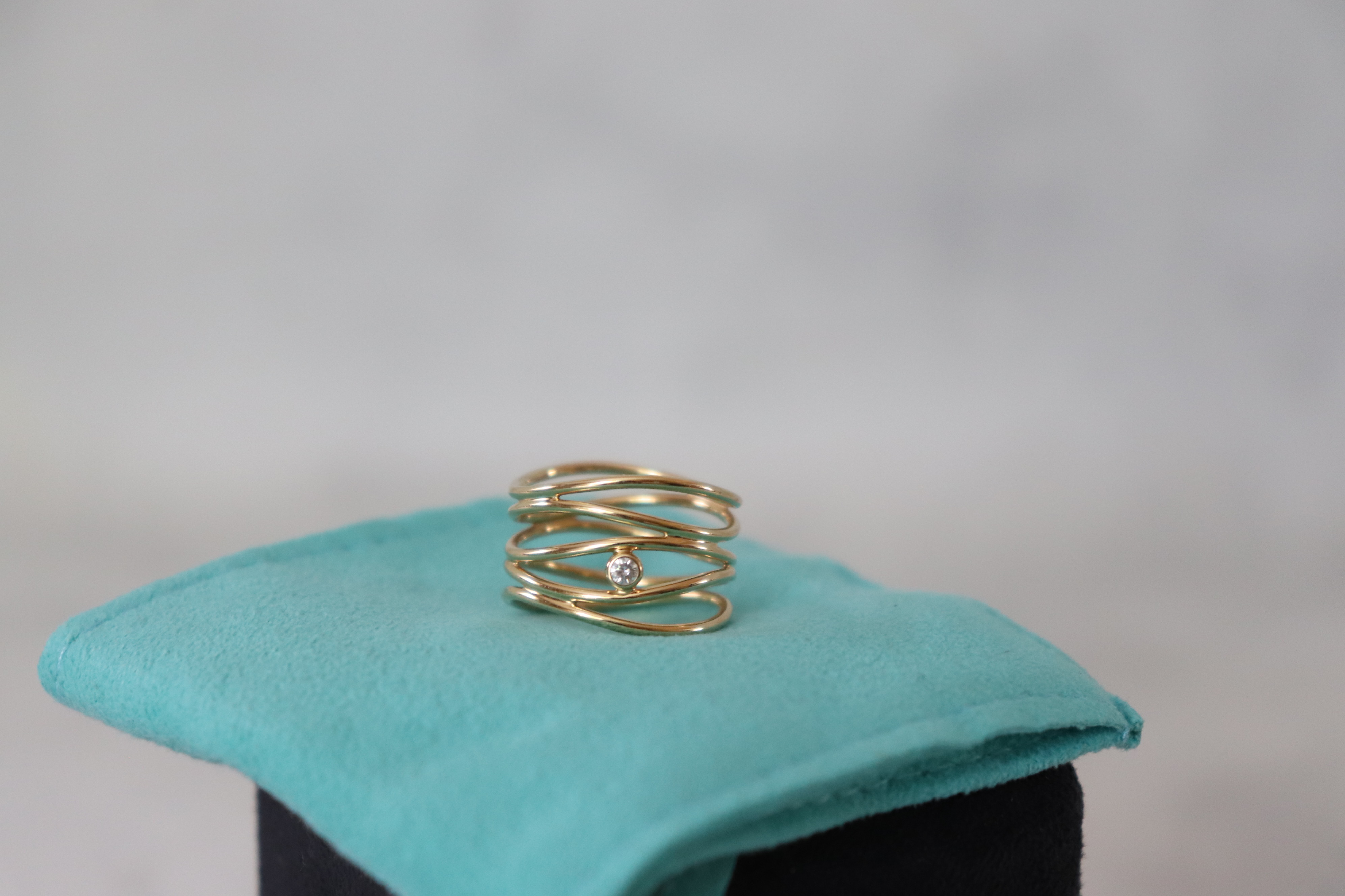 Tiffany wave three row ring online
