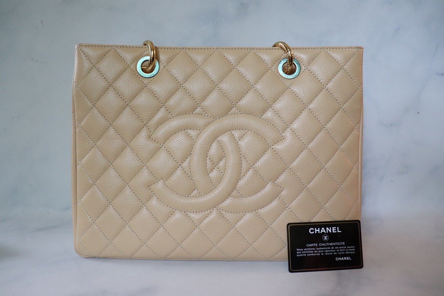 Chanel GST Grand Shopping Tote Bag, Preowned Like New, In Box