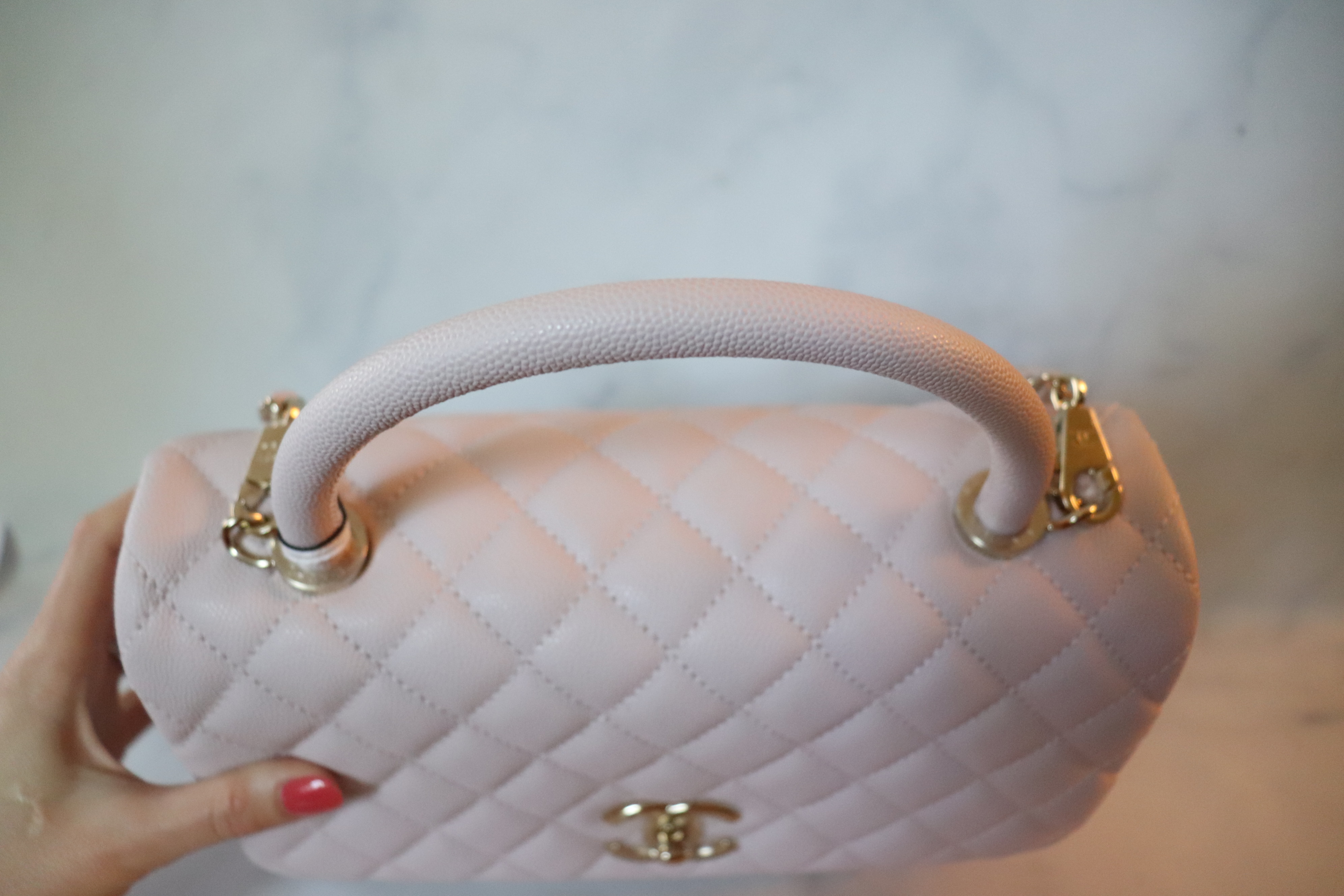 Chanel Coco Handle Small, Lilac Caviar Leather with Gold Hardware, New with  Full Set WA001 - Julia Rose Boston