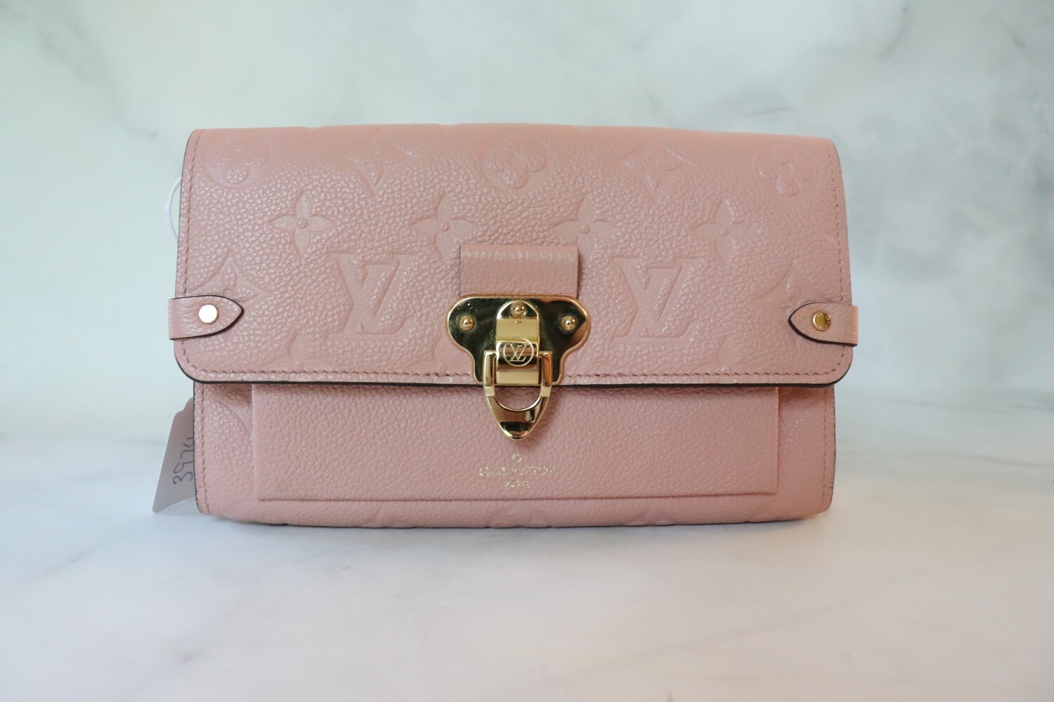 Louis Vuitton Vavin Wallet on Chain, Pink Empreinte Leather with Gold Hardware, Preowned with Dustbag