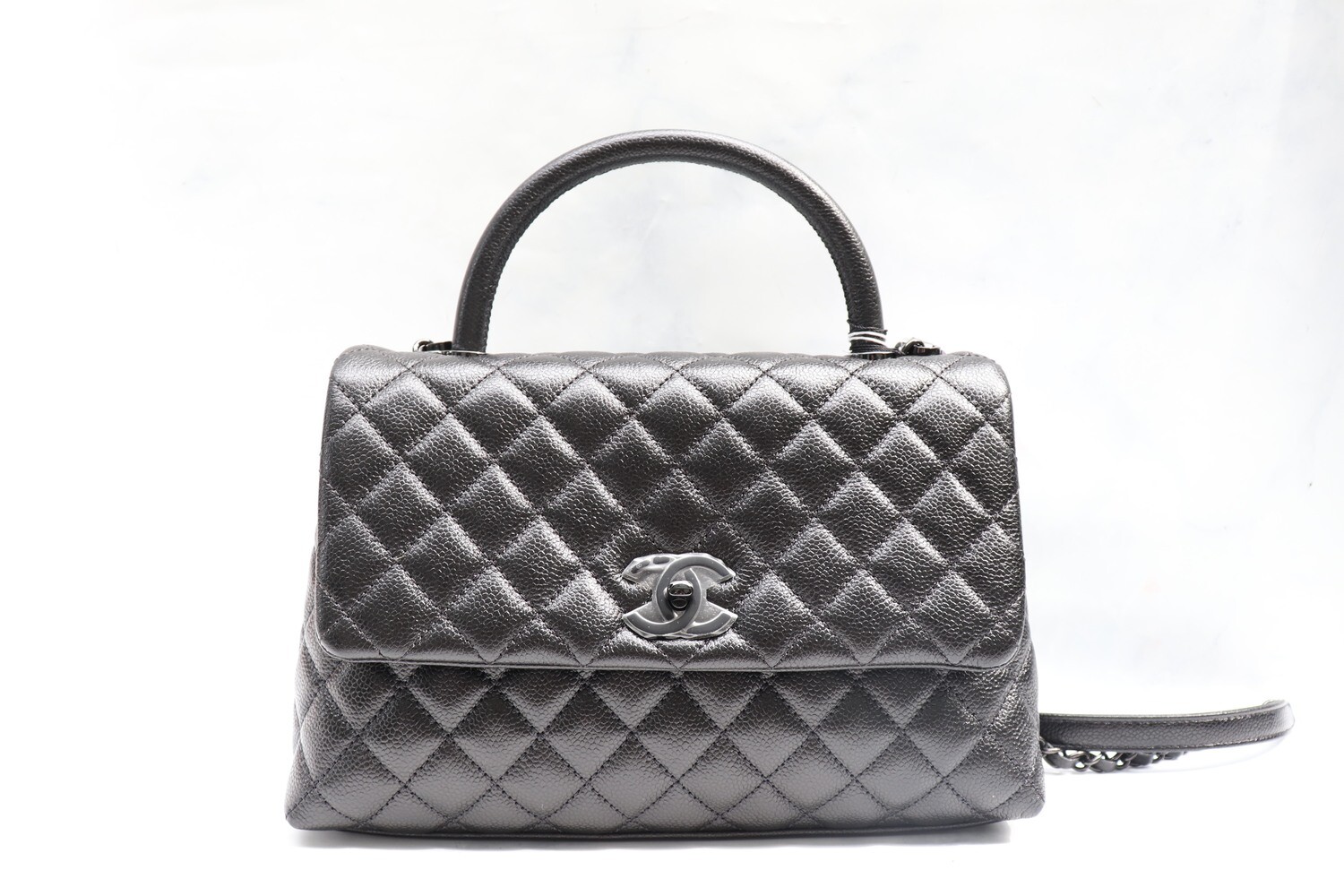 Chanel Coco Handle Large, So Black, New with Box