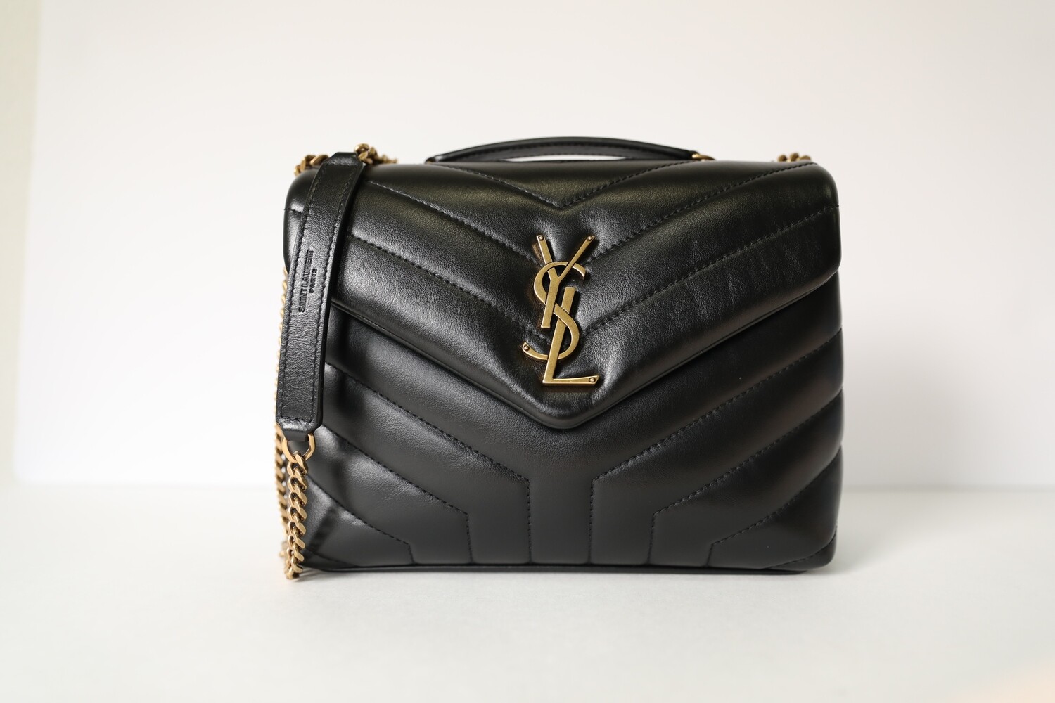 Saint Laurent Lou Lou Small, Black with Gold Hardware, Like New in dustbag WA001