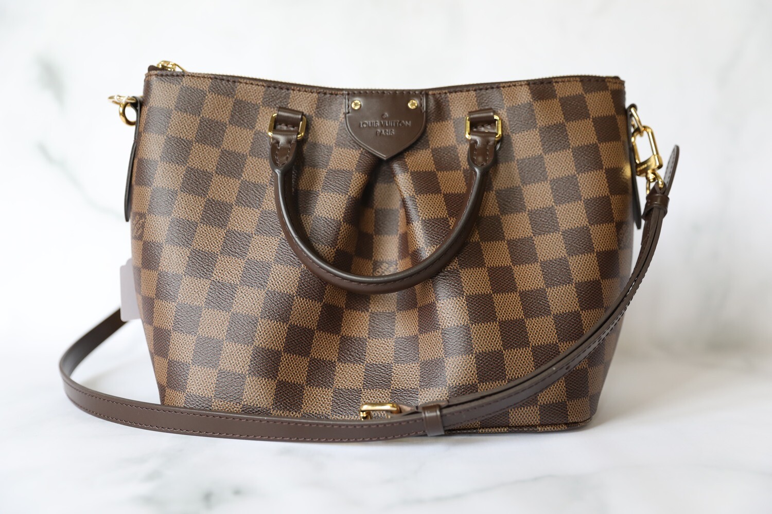 Louis Vuitton Siena PM, Damier Ebene, New in Box WA001