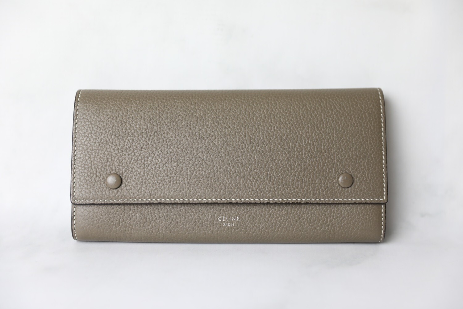 Celine Multifunction Wallet, Grey, Preowned in Box WA001