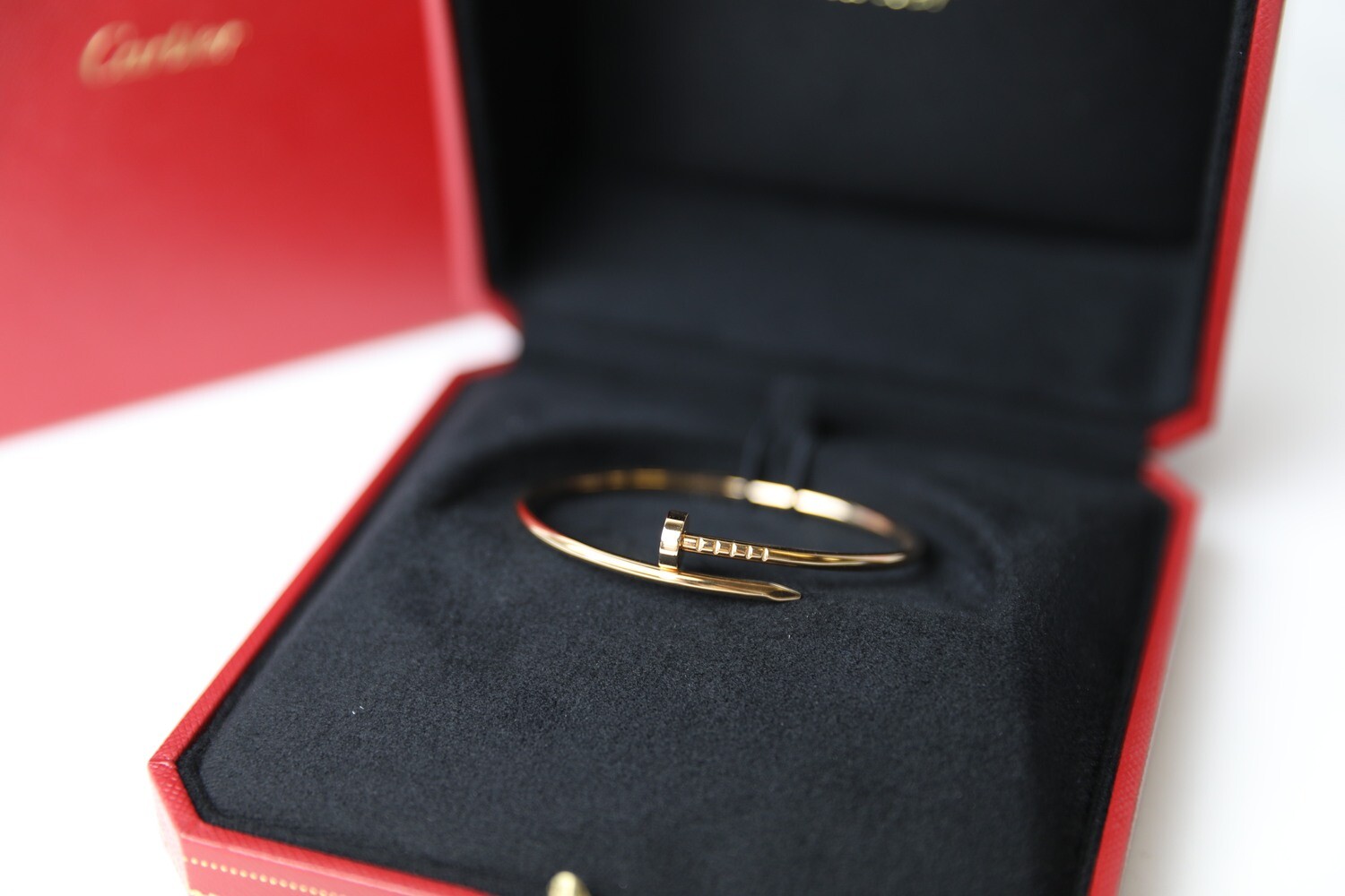Cartier Juste Un Clou Bracelet Slim, Rose Gold, Size 15, Preowned in Box WA001
