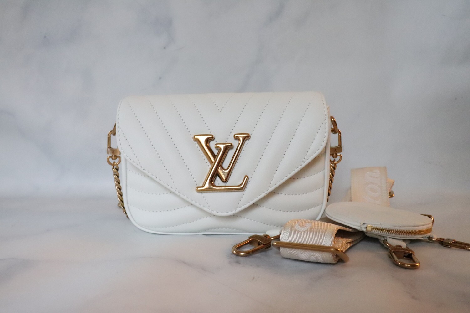 Louis Vuitton New Wave Bag White, New in Box