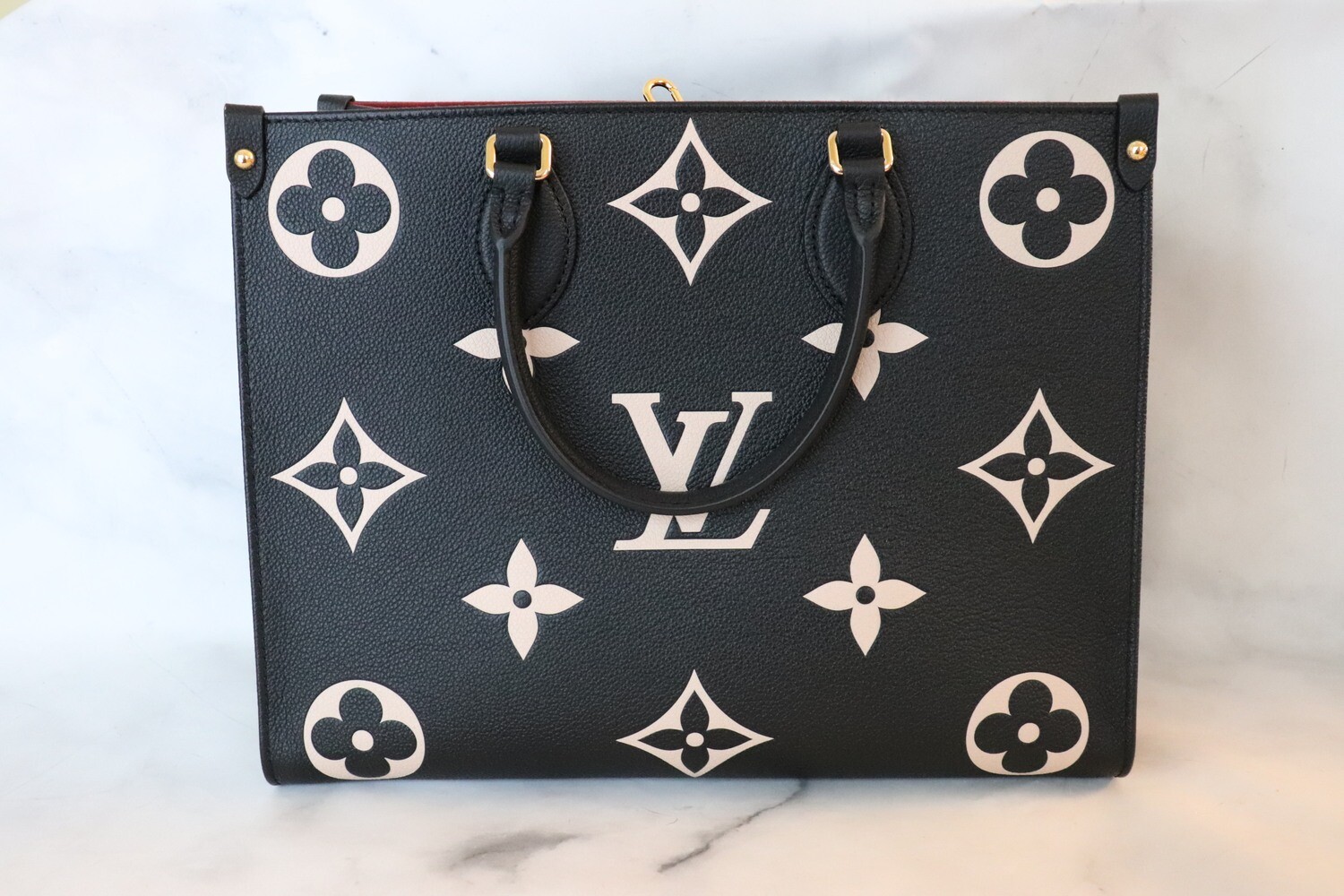 Louis Vuitton On the Go Black Empreinte MM, New in Dustbag